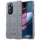 Mobigear Rugged Shield Motorola Edge 30 Pro Hoesje Flexibel TPU Backcover Shockproof - Grijs