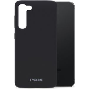 Mobilize Rubber Gelly Samsung Galaxy S23 FE Hoesje Flexibel TPU Backcover - Matt Black