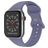 Mobigear Sport Dual Siliconen Apple Watch Bandje Druksluiting - 49/46/45/44 mm - Blauw