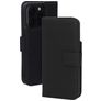 Mobiparts Wallet iPhone 15 Pro MagSafe Hoesje Echt Leer Bookcase Portemonnee - Zwart