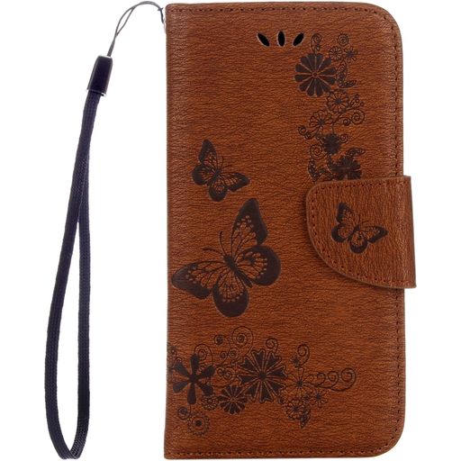 Mobigear Butterfly Samsung Galaxy A5 (2017) Hoesje Bookcase Portemonnee - Bruin