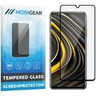 Mobigear Premium POCO M3 Glazen Screenprotector - Case Friendly - Zwart