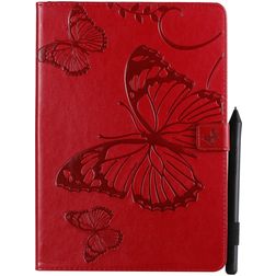 Mobigear Butterfly iPad Air 3 (2019) Hoes Bookcase + Stylus Houder - Rood