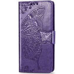 Mobigear Butterfly iPhone 11 Hoesje Bookcase Portemonnee - Paars