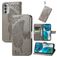 Mobigear Butterfly Motorola Moto G52 Hoesje Bookcase Portemonnee - Grijs
