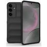 Mobigear Bumpy Samsung Galaxy S25 Plus Hoesje Flexibel TPU Backcover - Zwart