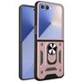 Mobigear Armor Ring Samsung Galaxy Z Flip 7 Hoesje Hardcase Backcover Shockproof met Ringhouder - Roségoud