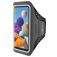 Mobiparts Comfort Fit Telefoonhouder Hardlopen Samsung Galaxy A21s Sport Hoesje Neopreen Sportarmband - Zwart