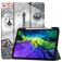 Mobigear Tri-Fold Gel iPad Pro 11 Inch (2022) Hoes TPU,Kunstleer Bookcase + Stylus Houder - Eiffeltoren