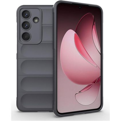Mobigear Bumpy Samsung Galaxy S25 FE Hoesje Flexibel TPU Backcover - Grijs