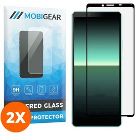 Mobigear Premium Sony Xperia 10 II Glazen Screenprotector - Case Friendly - Zwart (2-Pack)
