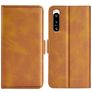 Mobigear Slim Magnet Sony Xperia 5 IV Hoesje Bookcase Portemonnee - Cognac
