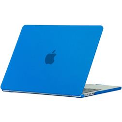 Mobigear Matte MacBook Air 15 Inch (2023-2025) Hoes Hardshell Laptopcover MacBook Case - Donkerblauw - Model A2941 / A3114 / A3241