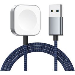 Mobigear USB-A Magnetic Oplader Apple Watch 1 Meter 3W 0.6A - Blauw