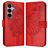 Mobigear Butterfly Samsung Galaxy A27 Hoesje Bookcase Portemonnee - Rood