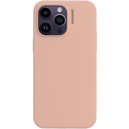 Nudient Base iPhone 14 Plus Siliconen Hoesje Backcover - Peach Orange