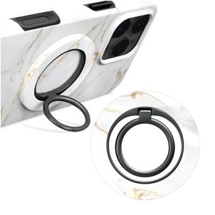 MIO Holder MagSafe Telefoon Ring - White Marble Universeel