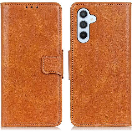 Mobigear Classy Samsung Galaxy A54 Hoesje Bookcase Portemonnee - Cognac