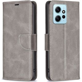 Mobigear Excellent Xiaomi Redmi Note 12 Hoesje Bookcase Portemonnee - Grijs