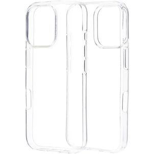 Mobiparts Classic Doorzichtig iPhone 16 Pro Hoesje Flexibel TPU Backcover - Transparant