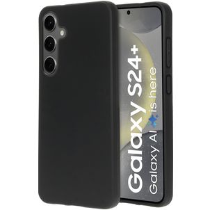 Mobiparts Classic Samsung Galaxy S24 Plus Hoesje Flexibel TPU Backcover - Matt Black