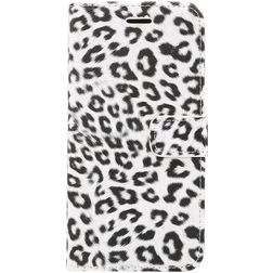 Mobigear Leopard iPhone XR Hoesje Bookcase Portemonnee - Wit