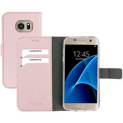 Mobiparts Saffiano Wallet Samsung Galaxy S7 Hoesje Bookcase Portemonnee - Roze