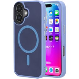 Mobiparts Hardcover iPhone 17 MagSafe Hoesje Hardcase Backcover - Satin Light Blue