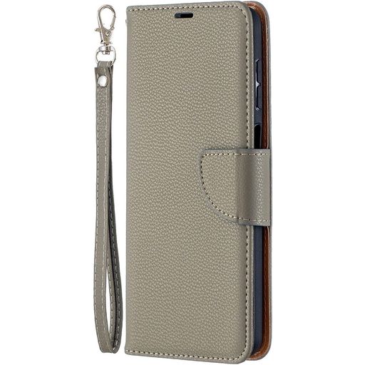 Mobigear Excellent Samsung Galaxy A12 Hoesje Bookcase Portemonnee - Grijs