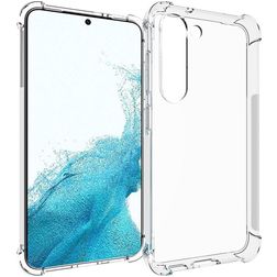Mobigear Cushion Doorzichtig Samsung Galaxy S23 Hoesje Flexibel TPU Backcover Shockproof - Transparant