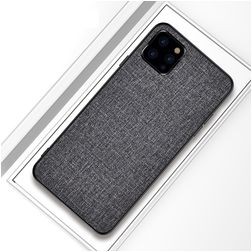 Mobigear Fabric iPhone 11 Pro Hoesje Hardcase Backcover - Grijs