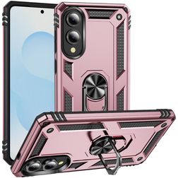Mobigear Armor Ring Samsung Galaxy S25 Edge Hoesje Hardcase Backcover Shockproof met Ringhouder - Roségoud