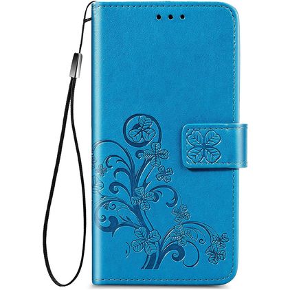 Mobigear Clover Samsung Galaxy S20 FE Hoesje Bookcase Portemonnee - Blauw