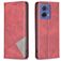 Mobigear Rhombus Slim Motorola Moto G85 Hoesje Bookcase - Rood