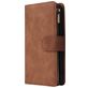 Mobigear Zipper Huawei P40 Hoesje Bookcase Portemonnee - Bruin