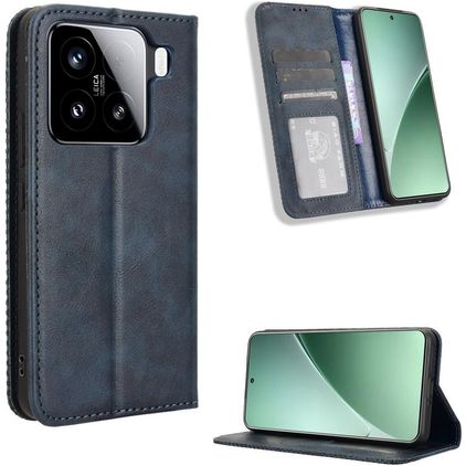 Mobigear Sensation Xiaomi 15 Hoesje Bookcase Portemonnee - Blauw
