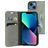 Mobiparts Classic Wallet iPhone 13 Mini Hoesje Bookcase Portemonnee - Granite Grey