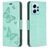 Mobigear Butterfly Xiaomi Redmi Note 12 Hoesje Bookcase Portemonnee - Groen