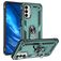 Mobigear Armor Ring Samsung Galaxy M23 Hoesje Hardcase Backcover Shockproof met Ringhouder - Groen