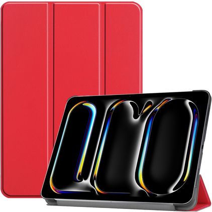 Mobigear Tri-Fold iPad Pro 13 Inch (2024) Hoes Bookcase - Rood