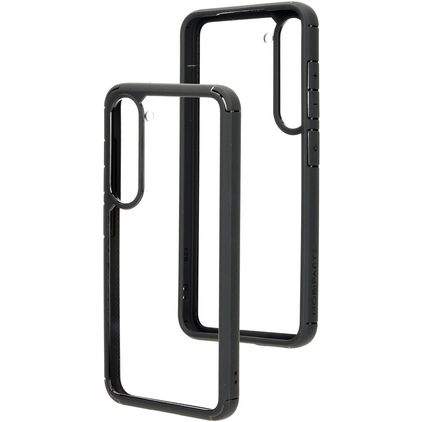 Mobiparts Rugged Clear Samsung Galaxy S23 Hoesje Hardcase Backcover Shockproof - Transparant / Zwart