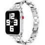 Mobigear Prague Stalen Apple Watch Bandje Vouwsluiting - 42/41/40/38 mm - Zilver