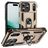 Mobigear Armor Ring iPhone Air Hoesje Hardcase Backcover Shockproof met Ringhouder - Goud