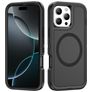 Mobigear Rugged Mag iPhone 16 Pro Max MagSafe Hoesje Hardcase Backcover Shockproof - Zwart