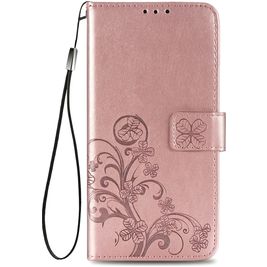 Mobigear Clover Samsung Galaxy A32 5G Hoesje Bookcase Portemonnee - Roségoud