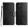 Mobigear Flowers Samsung Galaxy A36 Hoesje Bookcase Portemonnee - Zwart