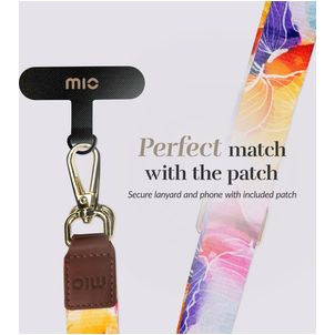 MIO Lanyard Universeel Telefoonkoord Verstelbaar - Flowers