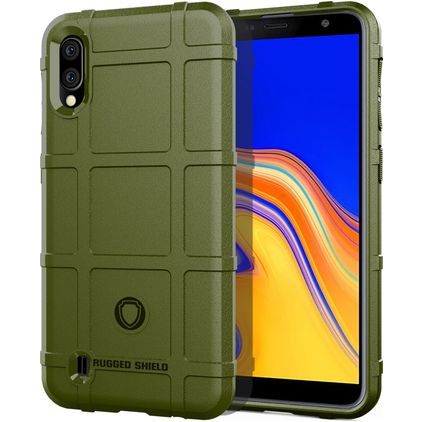 Mobigear Rugged Shield Xiaomi Redmi 9A Hoesje Flexibel TPU Backcover Shockproof - Groen