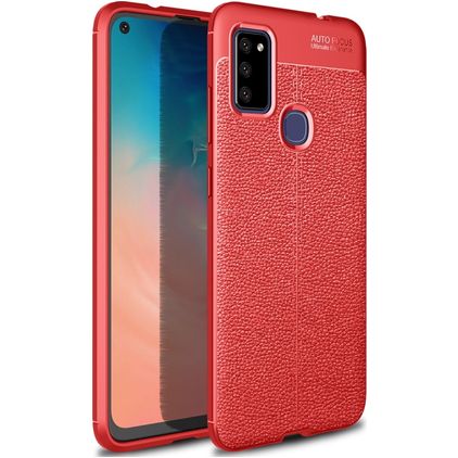 Mobigear Luxury Samsung Galaxy M51 Hoesje Flexibel TPU Backcover - Rood