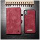 Caseme 008 iPhone XS Hoesje Uitneembare 2in1 Bookcase Portemonnee - Rood